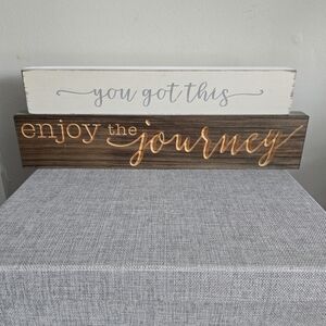 2 Wooden Table Shelf Inspiration Wood Decor Plaques